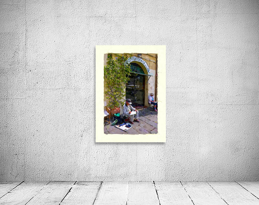 Artists sketching in Luca Wall Preview