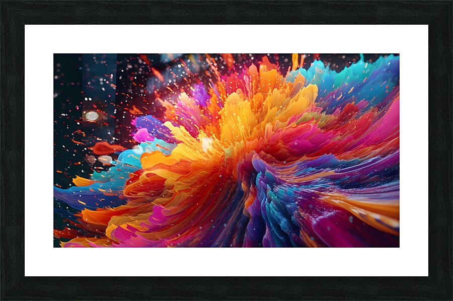 Color Bomb Picture Frame print