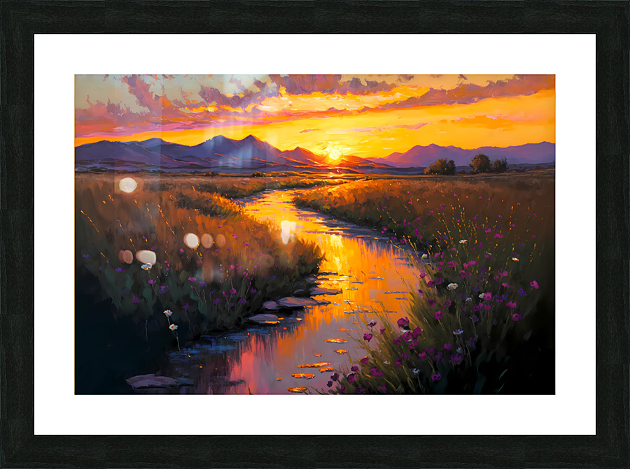 A New Day s End Picture Frame print