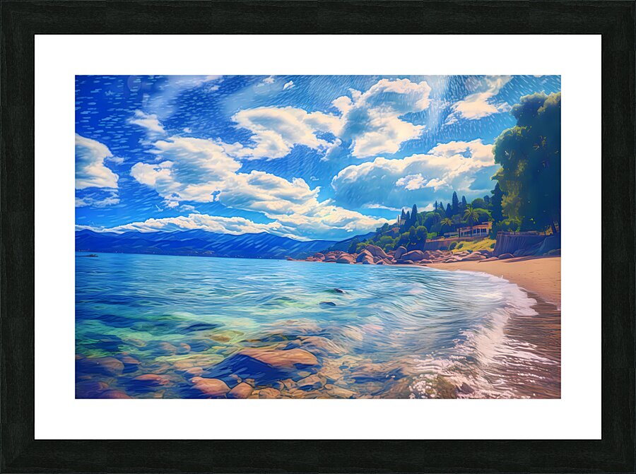 Blue Picture Frame print