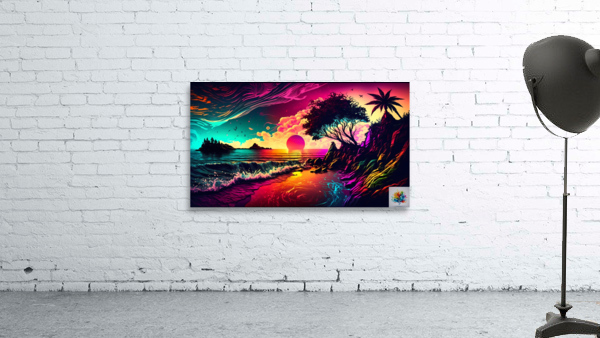 Tropical Sunrise Wall Preview