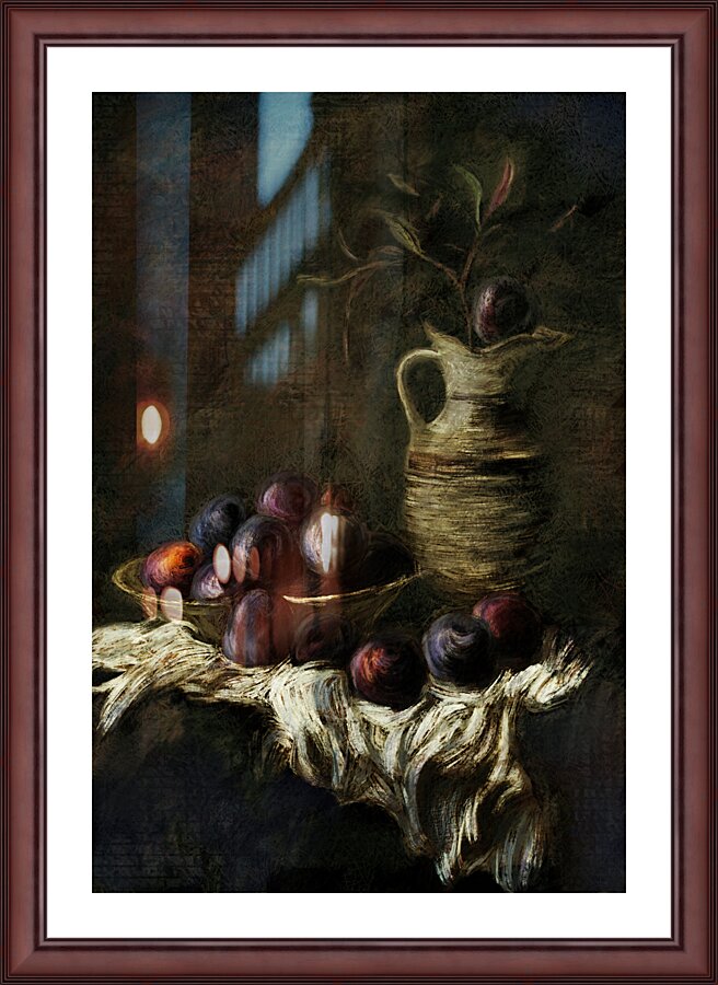 Plum rhapsody Picture Frame print