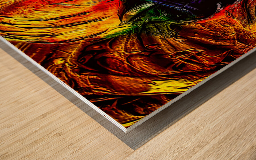 Lights of the Floral World Wood print