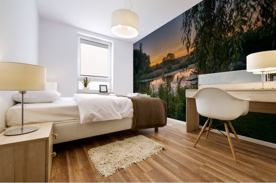 Sunset at Macks Mural print