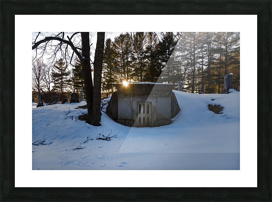 Winter Crypt Picture Frame print