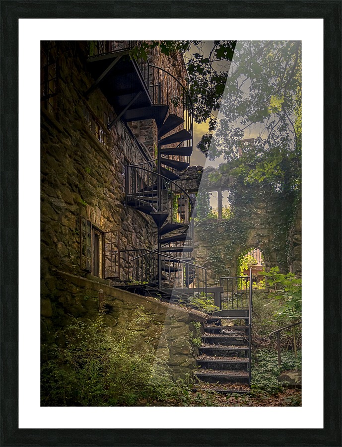 Spiral Castle Picture Frame print