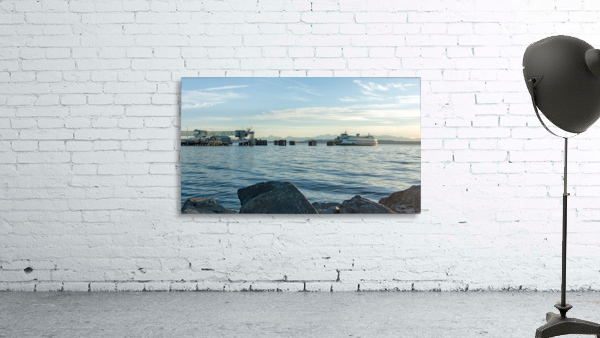 Ferry at Sunset Wall Preview