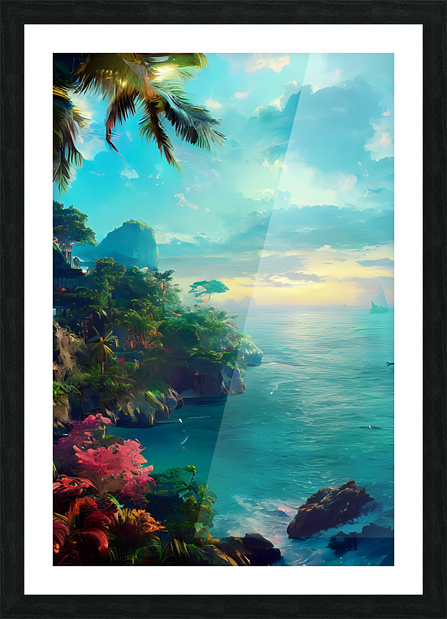 Tropical Magic 9 Picture Frame print
