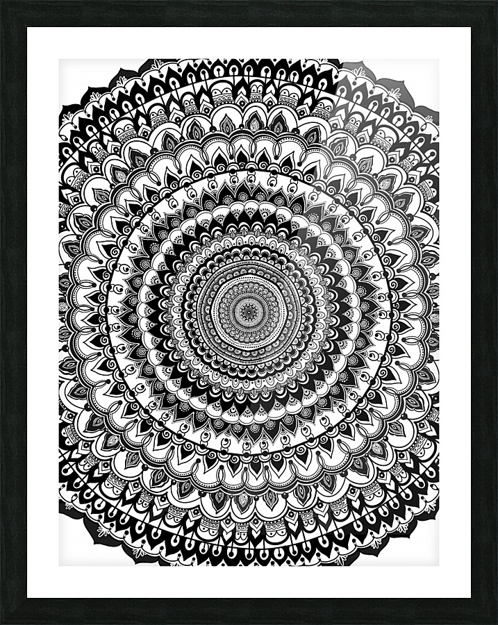 Mandala Art Picture Frame print