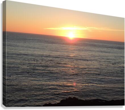 Sunset at Depoe Bay  3 Canvas Print