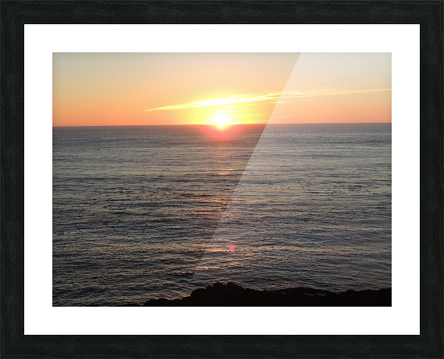 Sunset at Depoe Bay  3 Picture Frame print