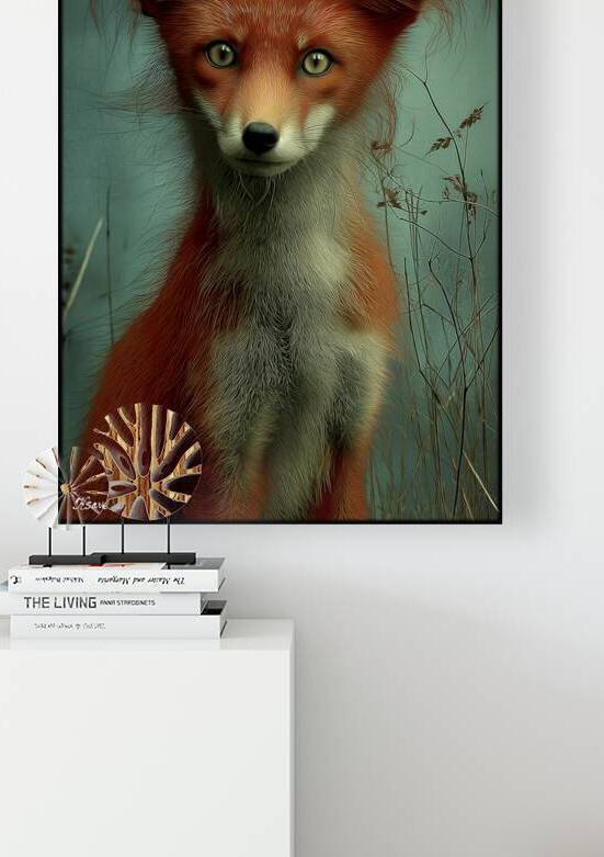 Fox portrait FA 25 2x3  4 by Ksavera ART
