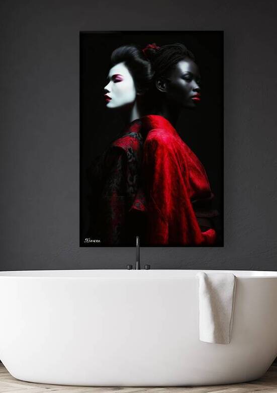 Japan and Afrika FA 25 2x3  13 by Ksavera ART