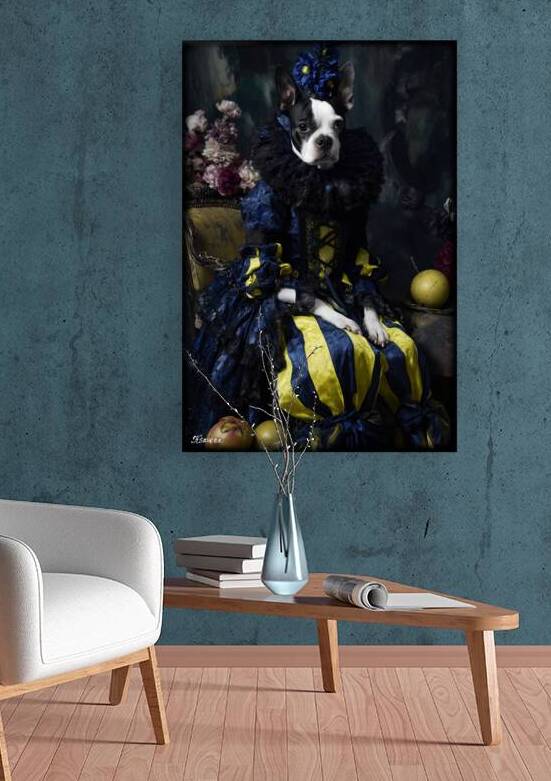 Portrait of the bulldog FA 25 2x3  9 by Ksavera ART