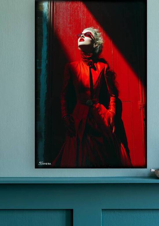 Lady in red portrait FA 25 2x3  26 by Ksavera ART