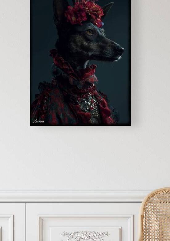 Portrait of dog FA 25 2x3  37 by Ksavera ART