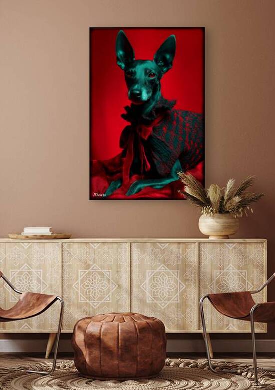 Portrait of dog FA 25 2x3  30 by Ksavera ART