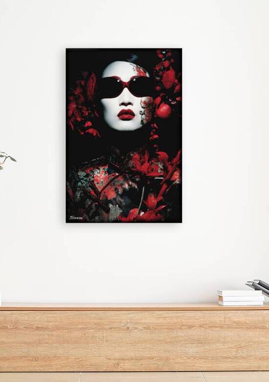 portrait of geisha FA 25 2x3  47 by Ksavera ART
