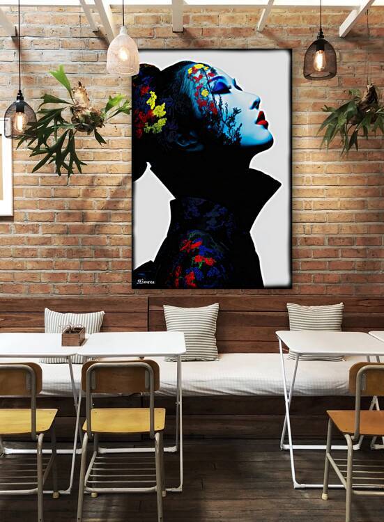 Portrait of geisha FA 25 2x3  43 by Ksavera ART