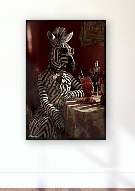 Portrait of zebra FA 25 2x3  59 by Ksavera ART