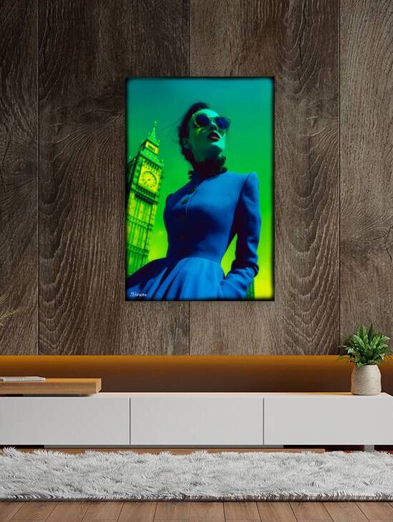 Lady in blue FA 25 2x3  80 by Ksavera ART
