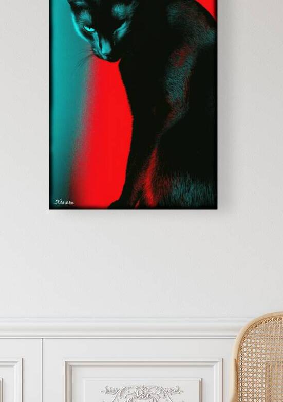 Blac cat FA 25 2x3  78 by Ksavera ART