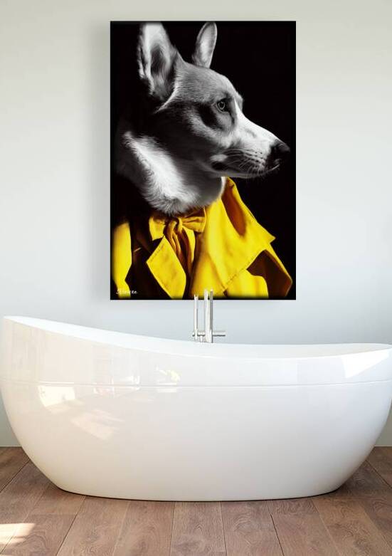 Portrait of a dog FA 25 2x3  74 by Ksavera ART