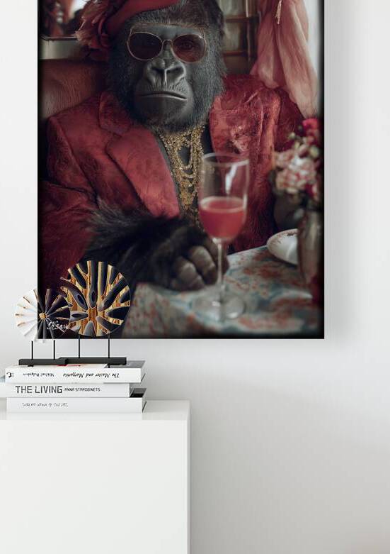 Portrait of gorilla FA 25 2x3  76 by Ksavera ART