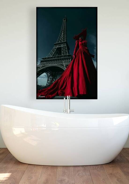Lady in red in Paris FA 25 2x3  113 by Ksavera ART