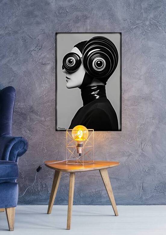 Futuristic portrait FA 25 2x3  206 by Ksavera ART