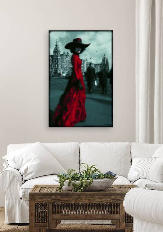 Lady in red FA 25 2x3  250 by Ksavera ART