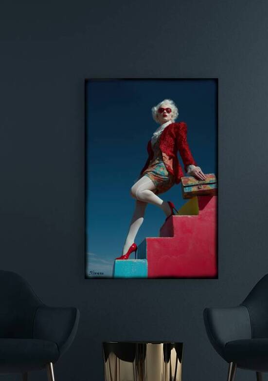 Lady in red FA 25 2x3  233 by Ksavera ART