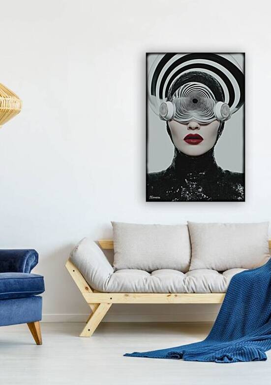 Futuristic portrait FA 25 2x3  273 by Ksavera ART