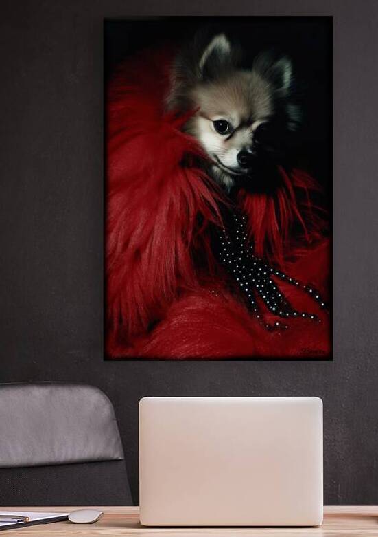 Pomeranian Spitz FA 25 2x3  302 by Ksavera ART