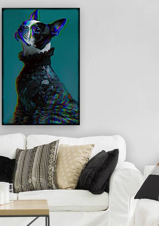 Bulldog portrait FA 25 2x3  283 by Ksavera ART