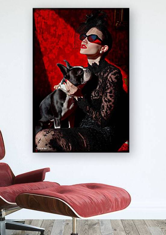 Lady and dog FA 25 2x3  307 by Ksavera ART