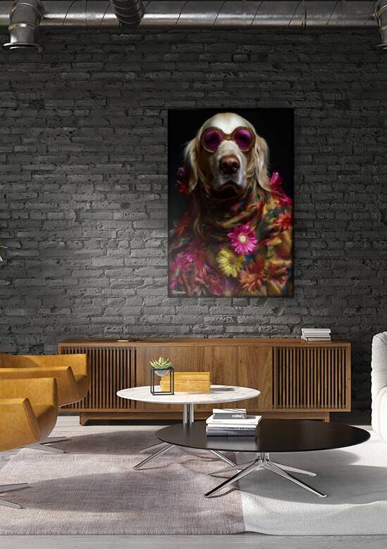 Poortrait of a dog FA 25 2x3  337 by Ksavera ART