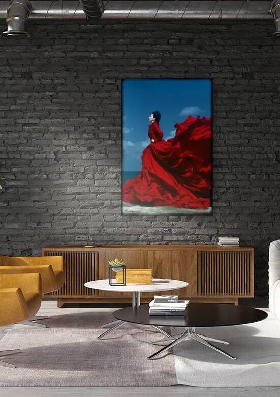 Lady in red FA 25 2x3  317 by Ksavera ART