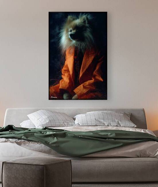 Portrait of a dog FA 25 2x3  322 by Ksavera ART