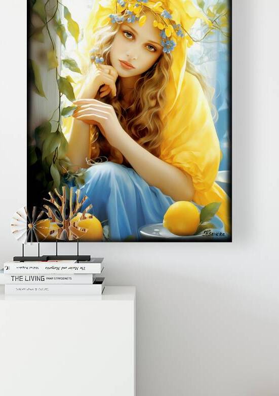 Portrait of a lady FA 25 2x3  353 by Ksavera ART