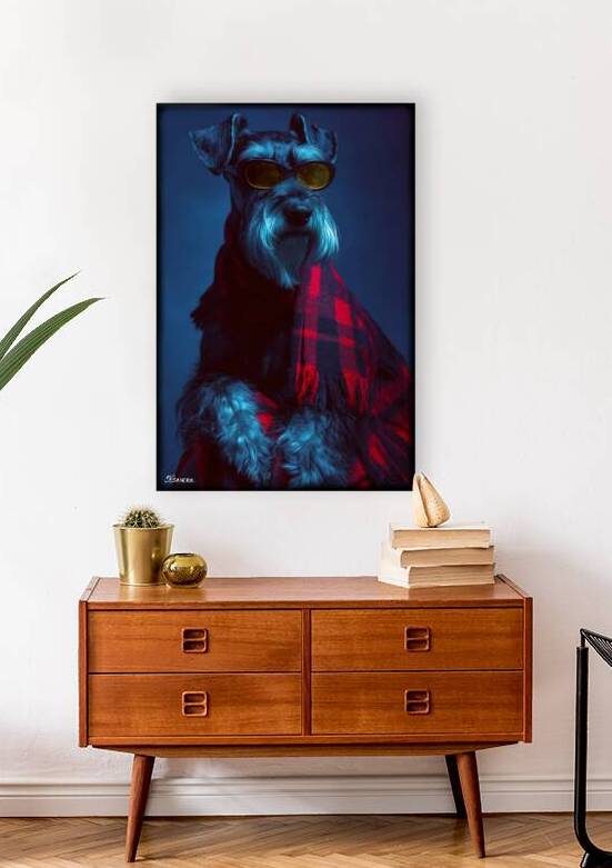 Portrait of a dog SA F VSP FA 25 2x3  329 by Ksavera ART