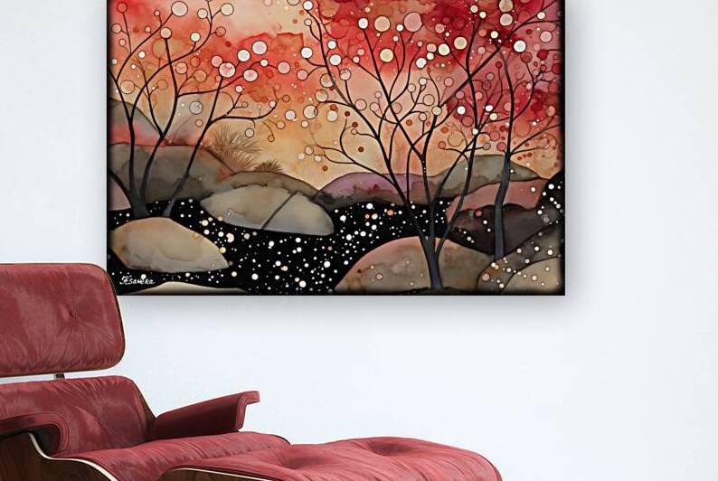 Japanese landscape art FA 25 2x3  396 by Ksavera ART