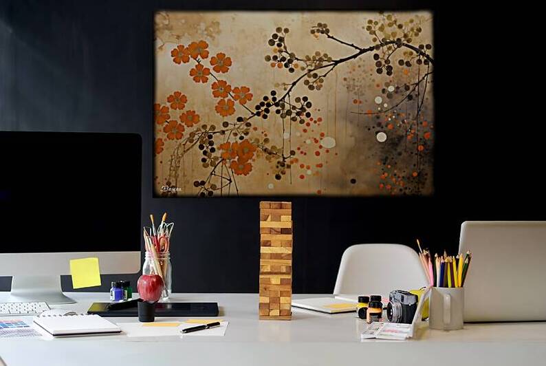 Japanese floral art FA 25 2x3  406 by Ksavera ART