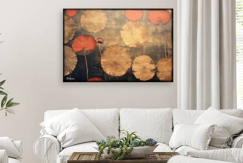 Japanese floral art FA 25 2x3  383 by Ksavera ART
