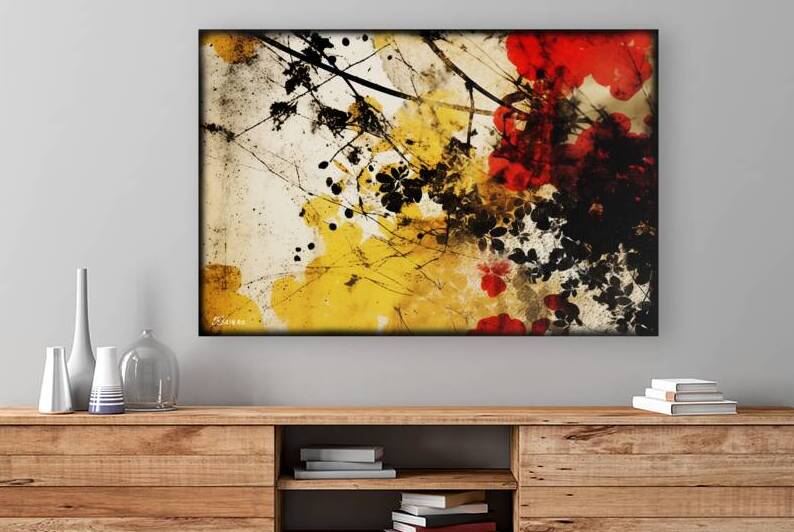 Japanese floral art FA 25 2x3  384 by Ksavera ART