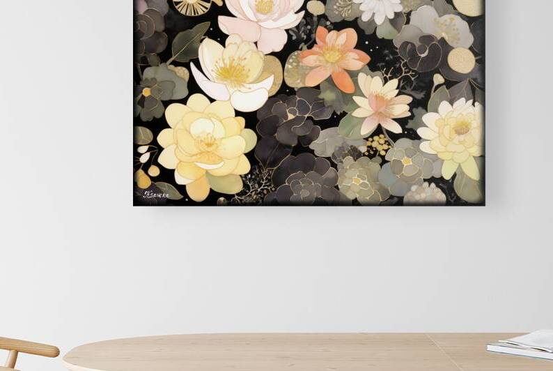 Japanese floral art FA 25 2x3  397 by Ksavera ART
