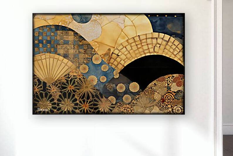 Japanese abstract art FA 25 2x3  371 by Ksavera ART