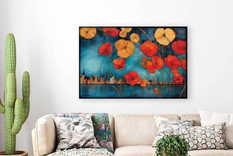Japanese floral art FA 25 2x3  440 by Ksavera ART