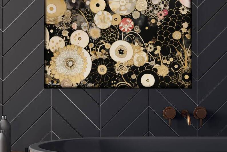 Japanese abstract art FA 25 2x3  469 by Ksavera ART