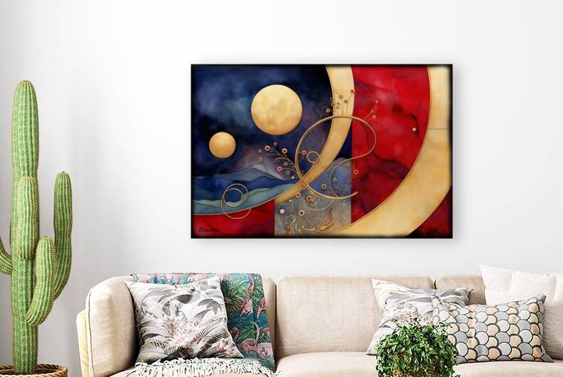 Japanese abstract art FA 25 2x3  439 by Ksavera ART